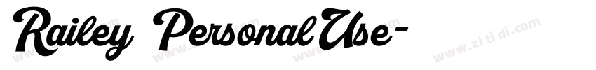 Railey PersonalUse字体转换